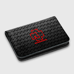 Картхолдер с принтом RAMMSTEIN: в Ухте, натуральная матовая кожа | размер 7,3 х 10 см; кардхолдер имеет 4 кармана для карт; | rammstein | рамштайн