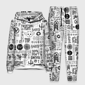 Мужской костюм 3D (с толстовкой) с принтом TWENTY ONE PILOTS в Ухте,  |  | Тематика изображения на принте: 21 pilots | 21p | bandito | blurryface | chlorine | joshua | ned | top | trench | twenty one pilots | tyler | бандито | нэд | тренч