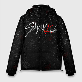 Мужская зимняя куртка 3D с принтом STRAY KIDS в Ухте, верх — 100% полиэстер; подкладка — 100% полиэстер; утеплитель — 100% полиэстер | длина ниже бедра, свободный силуэт Оверсайз. Есть воротник-стойка, отстегивающийся капюшон и ветрозащитная планка. 

Боковые карманы с листочкой на кнопках и внутренний карман на молнии. | skz | stray kids | бан чан | ли ноу | скз | стрей кидс | сынмин | уджин | феликс | хан | хёджин | чанбин