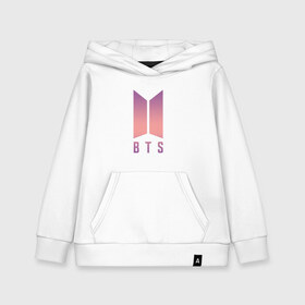 Детская толстовка хлопок с принтом BTS PINK в Ухте, 100% хлопок | Круглый горловой вырез, эластичные манжеты, пояс, капюшен | Тематика изображения на принте: army | bangtan boys | beyond the scene | bts | k pop | kpop | love yourself | бтс | к поп