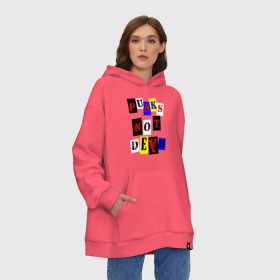Худи SuperOversize хлопок с принтом Punks not dead в Ухте, 70% хлопок, 30% полиэстер, мягкий начес внутри | карман-кенгуру, эластичная резинка на манжетах и по нижней кромке, двухслойный капюшон
 | punks | панки | хой