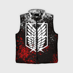 Детский жилет утепленный 3D с принтом АТАКА ТИТАНОВ. Бело красная тема в Ухте,  |  | attack on titan | monsters | атака титанов | монстры | титаны