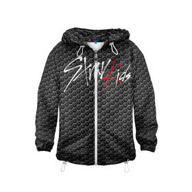 Детская ветровка 3D с принтом Stray Kids в Ухте, 100% полиэстер | подол и капюшон оформлены резинкой с фиксаторами, по бокам два кармана без застежек, один потайной карман на груди | bang chan | changbin | han | hyunjin | k pop | korean pop | lee felix | lee know | seungmin | stray kids | бэнг чан | ли ноу | ли феликс | стрей кидс | хан | хёнджин | чангбин