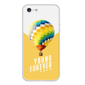 Чехол для iPhone 5/5S матовый с принтом BTS Young Forever в Ухте, Силикон | Область печати: задняя сторона чехла, без боковых панелей | Тематика изображения на принте: balloon | bangtan boys | beyond the scene | boyband | boys | bts | chin | chonguk | edm | emblem | hip hop | jimin | jj hope | k pop | logo | rb | rm | shuga | south korean | wee | бойбенд | ви | воздушный шар | джей хоуп | логотип | мальчики | сюга