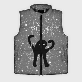 Мужской жилет утепленный 3D с принтом ЪУЪ СЪУКА в Ухте,  |  | angry | black | cat | hands raised up | meme | planets | silhouette | sky | space | stars | swing | звезды | злой | качели | космос | кот | мем | небо | планеты | поднятые вверх | руки | силуэт | съука | черный | ъуъ