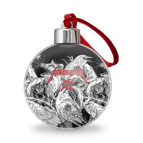 Ёлочный шар с принтом Metallica в Ухте, Пластик | Диаметр: 77 мм | Тематика изображения на принте: american | angry | emblem | james hetfield | kirk hammett | la | live | logo | metal band | metallica | rats | ravens | zombies | американская | вороны | джеймс хетфилд | живые | злые | зомби | кирк хэмметт | крысы | ларс ульрих | логотип | мета