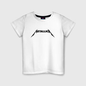 Детская футболка хлопок с принтом METALLICA (НА СПИНЕ) в Ухте, 100% хлопок | круглый вырез горловины, полуприлегающий силуэт, длина до линии бедер | metallica | металлика