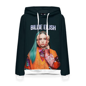 Женская толстовка 3D с принтом BILLIE EILISH в Ухте, 100% полиэстер  | двухслойный капюшон со шнурком для регулировки, мягкие манжеты на рукавах и по низу толстовки, спереди карман-кенгуру с мягким внутренним слоем. | ayelish | bad guy | bellyache | bilie eilish | bilie elish | billie | billie eilish | eilish | electronic | elish | music | били айлиш | билли айлиш | эйлиш | элиш