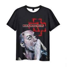 Мужская футболка 3D с принтом Rammstein в Ухте, 100% полиэфир | прямой крой, круглый вырез горловины, длина до линии бедер | amerika | art | germany | logo | rammstein | rock | till lindemann | арт | германия | группа | логотип | музыка | немецкая группа | немцы | песня | раммштайн | рамштайн | рок