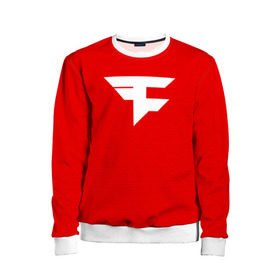 Детский свитшот 3D с принтом FAZE CLAN в Ухте, 100% полиэстер | свободная посадка, прямой крой, мягкая тканевая резинка на рукавах и понизу свитшота | astralis | awp | counter strike | cs go | cs go global offensive | faze clan | hyper beast | team liquid | астралис | тим ликвид | фейз клан | хайпер бист