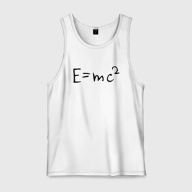 Мужская майка хлопок с принтом E=mc2 в Ухте, 100% хлопок |  | Тематика изображения на принте: emc 2 | emc2 | знаменитые формулы | физика | формулы | эйнштейн