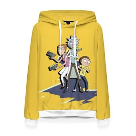 Женская толстовка 3D с принтом Summer, Rick, Morty в Ухте, 100% полиэстер  | двухслойный капюшон со шнурком для регулировки, мягкие манжеты на рукавах и по низу толстовки, спереди карман-кенгуру с мягким внутренним слоем. | morty | morty smith | portal | rick | rick and morty | rick sanchez | sanchez | smith | морти | морти смит | портал | рик | рик и морти | рик санчез | санчез | смит