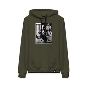 Женская толстовка с принтом Big Boss MGS в Ухте, френч-терри, мягкий теплый начес внутри (100% хлопок) | карман-кенгуру, эластичные манжеты и нижняя кромка, капюшон с подкладом и шнурком | art | big boss | game | metal gear | metal gear solid | mgs | кодзима гений