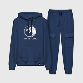 Женский костюм хлопок (с толстовкой) с принтом ВЕДЬМАК (настраиваемый) в Ухте,  |  | geralt | the witcher | the witcher wild hunt | witcher | ведьмак | ведьмак 3 | геральт