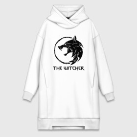 Платье-худи хлопок с принтом ВЕДЬМАК (настраиваемый) в Ухте,  |  | geralt | the witcher | the witcher wild hunt | witcher | ведьмак | ведьмак 3 | геральт