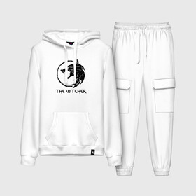 Женский костюм хлопок (с толстовкой) с принтом ВЕДЬМАК (настраиваемый) в Ухте,  |  | geralt | the witcher | the witcher wild hunt | witcher | ведьмак | ведьмак 3 | геральт