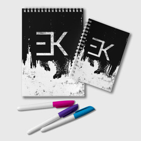 Блокнот с принтом EGOR KREED - Grunge в Ухте, 100% бумага | 48 листов, плотность листов — 60 г/м2, плотность картонной обложки — 250 г/м2. Листы скреплены удобной пружинной спиралью. Цвет линий — светло-серый
 | black | egor | hip | hop | inc | kreed | logo | pop | rap | star | team | алых | грехи | егор | знают | крид | лого | миллион | настроения | они | поп | роз | рэп | самая | символ | хип | холостяк | хоп | цвет | черный | что