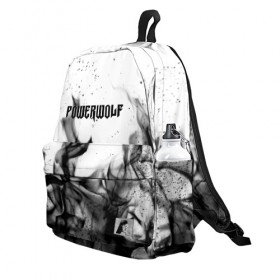 Рюкзак 3D с принтом POWERWOLF в Ухте, 100% полиэстер | лямки с регулируемой длиной, сверху петелька, чтобы рюкзак можно было повесить на вешалку. Основное отделение закрывается на молнию, как и внешний карман. Внутри два дополнительных кармана, один из которых закрывается на молнию. По бокам два дополнительных кармашка | powerwolf | wolf | метал | пауэр метал. | повервольф | поверфульф | рок | хэви металб