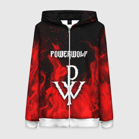Женская толстовка 3D на молнии POWERWOLF: в Ухте, 100% полиэстер | длина до линии бедра, манжеты и пояс оформлены мягкой тканевой резинкой, двухслойный капюшон со шнурком для регулировки, спереди молния, по бокам два кармана | powerwolf | wolf | метал | пауэр метал. | повервольф | поверфульф | рок | хэви металб