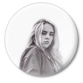 Значок с принтом BILLIE EILISH в Ухте,  металл | круглая форма, металлическая застежка в виде булавки | Тематика изображения на принте: ayelish | bad guy | bellyache | bilie eilish | bilie elish | billie | billie eilish | eilish | electronic | elish | music | били айлиш | билли айлиш | эйлиш | элиш