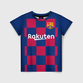 Детская футболка 3D с принтом De Jong home 19-20 в Ухте, 100% гипоаллергенный полиэфир | прямой крой, круглый вырез горловины, длина до линии бедер, чуть спущенное плечо, ткань немного тянется | barcelona | champions | de jong | laliga | league | spain | барселона | де йонг | испания | лига | чемпионов