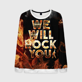 Мужской свитшот 3D с принтом We Will Rock You в Ухте, 100% полиэстер с мягким внутренним слоем | круглый вырез горловины, мягкая резинка на манжетах и поясе, свободная посадка по фигуре | bohemian | brian | freddie | john | mercury | must go on | queen | rhapsody | roger | taylor | the miracle | the show | богемская | рапсодия | роджер тейлор | фредди меркьюри