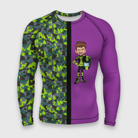 Мужской рашгард 3D с принтом Бен Теннисон в Ухте,  |  | ben ten | ben10 | go hero | hero time | kevin 11 | omnitrix | tennison | бен тен | бен10 | кевин 11 | омнитрикс | теннисон