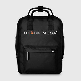Женский рюкзак 3D с принтом BLACK MESA в Ухте, 100% полиэстер | лямки с регулируемой длиной, сверху ручки, чтобы рюкзак нести как сумку. Основное отделение закрывается на молнию, как и внешний карман. Внутри два дополнительных кармана, один из которых закрывается на молнию. По бокам два дополнительных кармашка, куда поместится маленькая бутылочка
 | black mesa | city 17 | combine guard | gordon freeman | half life | source | valve | гордон фримен | халф лайф