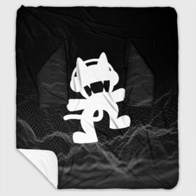 Плед с рукавами с принтом MONSTERCAT в Ухте, 100% полиэстер | Закругленные углы, все края обработаны. Ткань не мнется и не растягивается. Размер 170*145 | cat | monster | monster cat | monstercat | кот | монстеркет