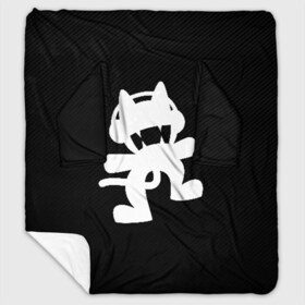 Плед с рукавами с принтом MONSTERCAT в Ухте, 100% полиэстер | Закругленные углы, все края обработаны. Ткань не мнется и не растягивается. Размер 170*145 | carbon | cat | monster | monster cat | monstercat | карбон | кот | монстеркет