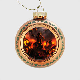 Стеклянный ёлочный шар с принтом WARHAMMER 40K в Ухте, Стекло | Диаметр: 80 мм | abaddon | armada | battlefleet gothic | black legion | warhammer 40k | абаддон | чёрный легион