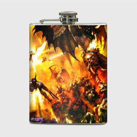 Фляга с принтом WARHAMMER 40K в Ухте, металлический корпус | емкость 0,22 л, размер 125 х 94 мм. Виниловая наклейка запечатывается полностью | Тематика изображения на принте: abaddon | armada | battlefleet gothic | black legion | warhammer 40k | абаддон | чёрный легион