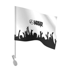 Флаг для автомобиля с принтом LINKIN PARK | ЛИНКИН ПАРК в Ухте, 100% полиэстер | Размер: 30*21 см | chester bennington | linkin park | mike shinoda | линкин парк