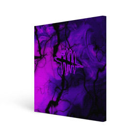 Холст квадратный с принтом DEAD BY DAYLIGHT в Ухте, 100% ПВХ |  | Тематика изображения на принте: dbd | dead by daylight | survival horror | дбд | мертвы к рассвету