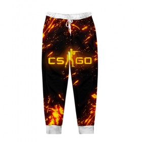 Мужские брюки 3D с принтом CS GO FIRE в Ухте, 100% полиэстер | манжеты по низу, эластичный пояс регулируется шнурком, по бокам два кармана без застежек, внутренняя часть кармана из мелкой сетки | astralis | awp | counter strike | cs go | cs go global offensive | faze clan | hyper beast | team liquid | астралис | тим ликвид | фейз клан | хайпер бист