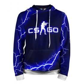 Мужская толстовка 3D с принтом CS GO LIGHTNING STYLE в Ухте, 100% полиэстер | двухслойный капюшон со шнурком для регулировки, мягкие манжеты на рукавах и по низу толстовки, спереди карман-кенгуру с мягким внутренним слоем. | astralis | awp | counter strike | cs go | cs go global offensive | faze clan | hyper beast | team liquid | thunder | астралис | молнии | тим ликвид | фейз клан | хайпер бист | шторм