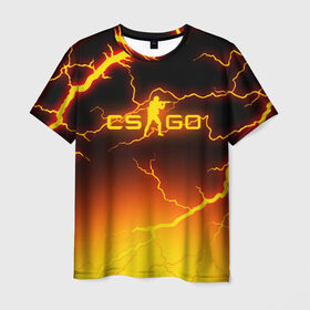 Мужская футболка 3D с принтом CS GO FIRE STORM в Ухте, 100% полиэфир | прямой крой, круглый вырез горловины, длина до линии бедер | astralis | awp | counter strike | cs go | cs go global offensive | faze clan | fire | flame | hyper beast | team liquid | астралис | тим ликвид | фейз клан | хайпер бист