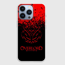 Чехол для iPhone 13 Pro красный спрей оверлорд: в Ухте,  |  | overlord | аниме | гранж | лого | логотип | оверлорд | сериал | текстура