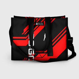 Сумка-шоппер 3D с принтом CS GO в Ухте, 100% полиэстер | застегивается на металлическую кнопку; внутренний карман застегивается на молнию. Стенки укреплены специальным мягким материалом, чтобы защитить содержимое от несильных ударов
 | astralis | awp | counter strike | cs go | cs go global offensive | faze clan | hyper beast | team liquid | астралис | тим ликвид | фейз клан | хайпер бист