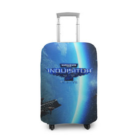 Чехол для чемодана 3D с принтом WARHAMMER 40K в Ухте, 86% полиэфир, 14% спандекс | двустороннее нанесение принта, прорези для ручек и колес | abaddon | armada | battlefleet gothic | black legion | warhammer 40k | абаддон | чёрный легион