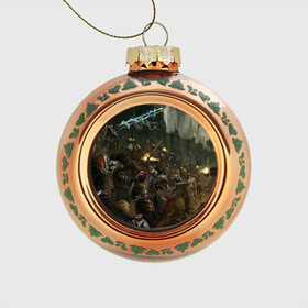 Стеклянный ёлочный шар с принтом WARHAMMER 40K в Ухте, Стекло | Диаметр: 80 мм | abaddon | armada | battlefleet gothic | black legion | warhammer 40k | абаддон | чёрный легион