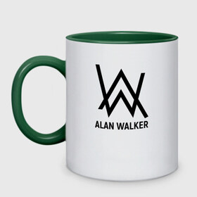 Бутылка спортивная с принтом ALAN WALKER в Ухте, металл | емкость — 500 мл, в комплекте две пластиковые крышки и карабин для крепления | 