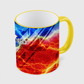 Кружка с полной запечаткой с принтом CS GO в Ухте, керамика | ёмкость 330 мл | counter strike | cs go | cyber sport | game | hyper beast | sport | игры | кибер спорт