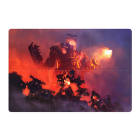 Магнитный плакат 3Х2 с принтом WARHAMMER 40K в Ухте, Полимерный материал с магнитным слоем | 6 деталей размером 9*9 см | abaddon | armada | battlefleet gothic | black legion | warhammer 40k | абаддон | чёрный легион