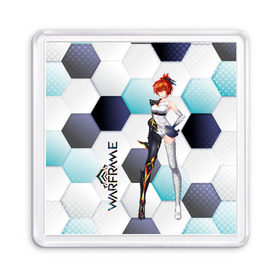 Магнит 55*55 с принтом Warframe girl anime в Ухте, Пластик | Размер: 65*65 мм; Размер печати: 55*55 мм | digital extremes | excalibur | nyx | saryn | space | warframe | варфрэйм | космос | шутер