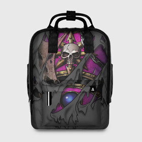 Женский рюкзак 3D с принтом Доспехи детей императора в Ухте, 100% полиэстер | лямки с регулируемой длиной, сверху ручки, чтобы рюкзак нести как сумку. Основное отделение закрывается на молнию, как и внешний карман. Внутри два дополнительных кармана, один из которых закрывается на молнию. По бокам два дополнительных кармашка, куда поместится маленькая бутылочка
 | Тематика изображения на принте: 40000 | 40k | chaos | dawn of war | fantasy | imperium | marines | orks | soulstorm | space | вархаммер | ваха | дов | ересь хоруса | император | империум | орки | примархи | хаос