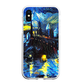 Чехол для iPhone XS Max матовый с принтом Картина в стиле Вангога в Ухте, Силикон | Область печати: задняя сторона чехла, без боковых панелей | art | impressionism | night | painting | planets | sky | stars | style | van gogh | waves | ван гог | вихрь | волны | живопись | звезды | импрессионизм | искусство | краски | небо | ночь | рисунок | стиль