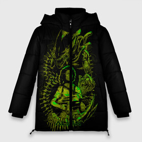 Женская зимняя куртка 3D Чужой: в Ухте, верх — 100% полиэстер; подкладка — 100% полиэстер; утеплитель — 100% полиэстер | длина ниже бедра, силуэт Оверсайз. Есть воротник-стойка, отстегивающийся капюшон и ветрозащитная планка. 
Боковые карманы с листочкой на кнопках и внутренний карман на молнии | alien | lv 426 | грудол | даллас | звездолет | инопланетное | лицехват | ностромо | рипли | сигурни | существо | уивер