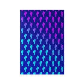 Обложка для паспорта матовая кожа с принтом BILLIE EILISH в Ухте, натуральная матовая кожа | размер 19,3 х 13,7 см; прозрачные пластиковые крепления | be | billie | billie eilish | билли | билли айлиш