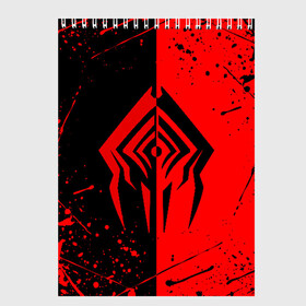 Скетчбук с принтом WARFRAME RED STALKER в Ухте, 100% бумага
 | 48 листов, плотность листов — 100 г/м2, плотность картонной обложки — 250 г/м2. Листы скреплены сверху удобной пружинной спиралью | Тематика изображения на принте: 2019 | fortuna | red stalker | stalker | warframe | варфрейм | лотос | сталкер | тэнно